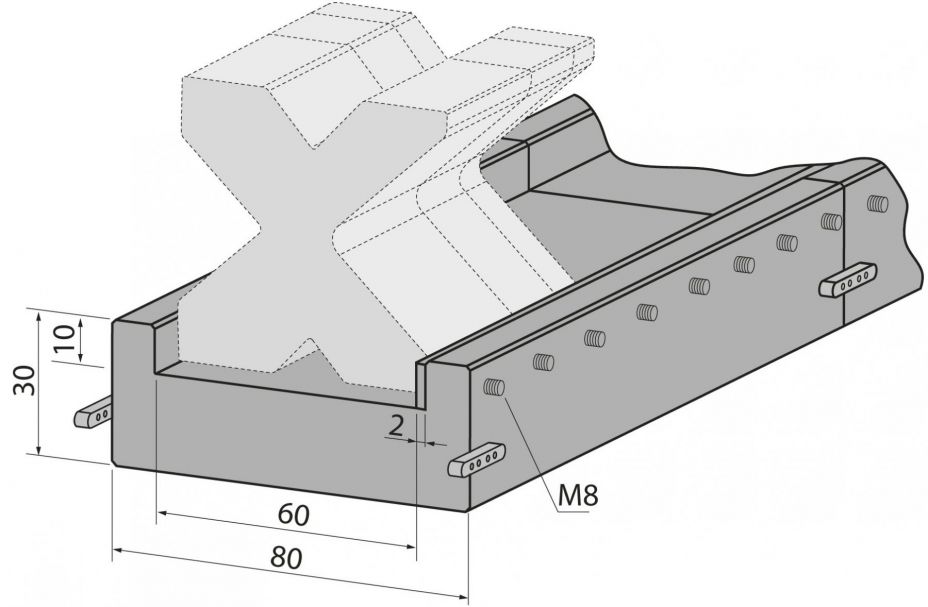 Матрицедержатели (подложки под матрицы) C 1050/RS для гибки