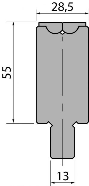 Т-образные и 1-ручьевые матрицы RVT55-1 для гибки